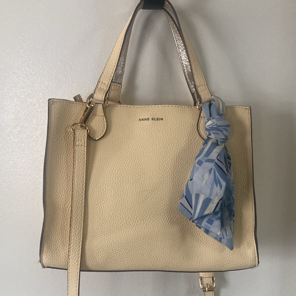 Anne Klein Butter Yellow Crossbody/ Hand Bag